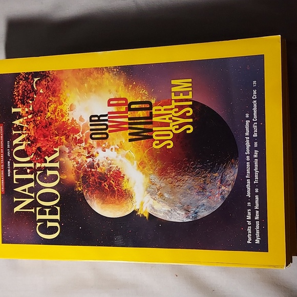 National Geographic Vintage Books Solar System Theme Set of 5 #42 - Picture 2 of 7